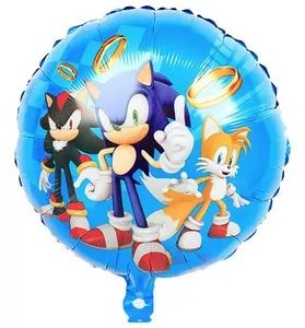 Globo personaje sonic animado 18" x1