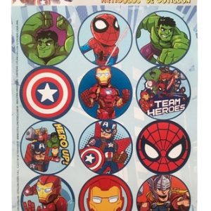 Stickers de "Avengers" 2 planchas x12u