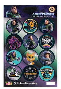Stickers de "Buzz Lightyear" 2 planchas x12u