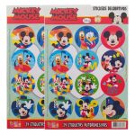Stickers de "Mickey" 2 planchas x12u