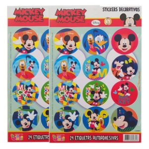 Stickers de "Mickey" 2 planchas x12u