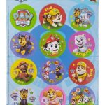 Stickers de "Paw Patrol" 2 planchas x12u