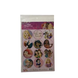 Stickers de "Princesas" 2 planchas x12u