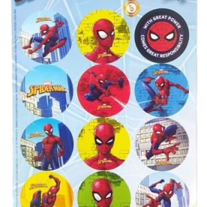 Stickers de Spiderman (Hombre Araña) 2 planchas x12c/u