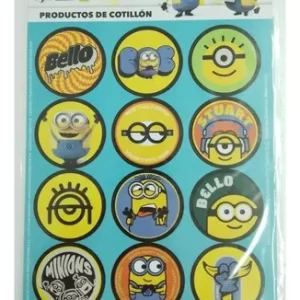 Stickers de "Minions" 2 planchas x12u