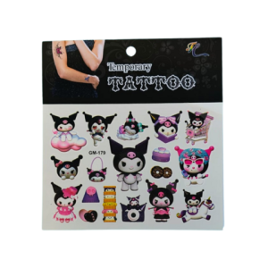 Tatuaje Temporal de Kuromi x1