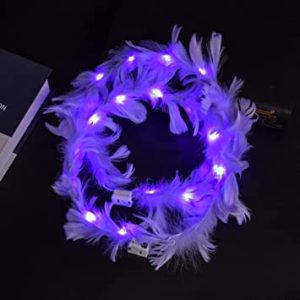 Tiara de Plumas Luminosa x1