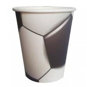Vasos Descartable Poli Papel futbol x 6