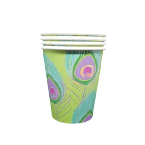 Vaso de Pavo Real x6