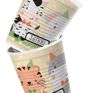 Vaso Plástico animales del Safari x8u