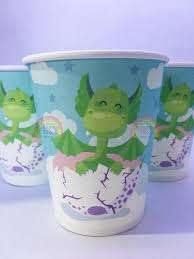 Vasos Descartable Poli Papel Dragon x 6