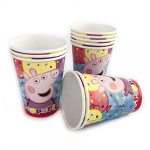 Vasos de Peppa Pig x8