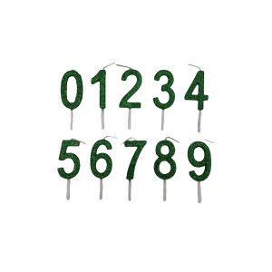 Vela Numero Palito Verde