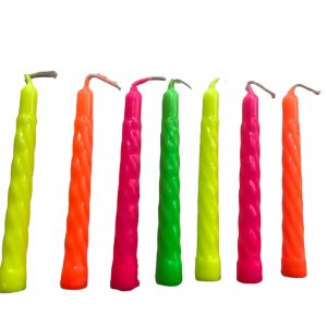 Vela torneada Fluo x1
