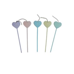 Velas con formas Colores Pastel x5