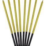 Velas Metalizadas Doradas  x 8