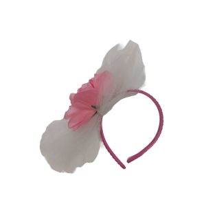 Vincha con Flor, Velo y Apliques varios colores x1 - Imagen 7