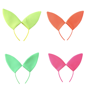 Vincha Conejo Fluo x 1