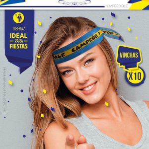 Vincha Bandera Boca x 10