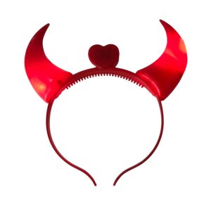 Vincha diablo luminosa x1