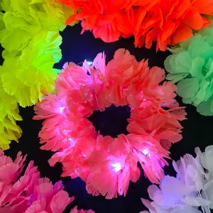 Vincha Hawaiana Flores Grande Luminosa x1 -