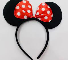 Vincha Minnie de Tela (varios colores) x1