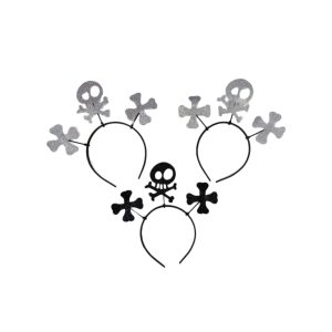 Vincha de Calavera con Huesos x1