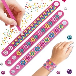 Set de 2 pulseras c/brillos autoadhesivo varios colores x1