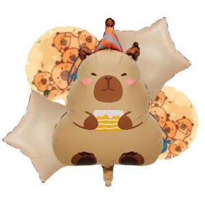 Set de globos capibra x5 pcs