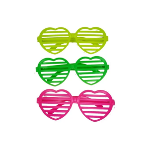 Anteojo flogger fluo forma de corazón x1