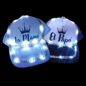 Gorra luminosa mamá/papá x1