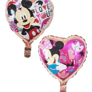 Globo de Personaje Corazón de Mickey/Minnie