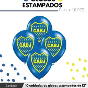 Globo De Latex Estampado De Boca x 10u