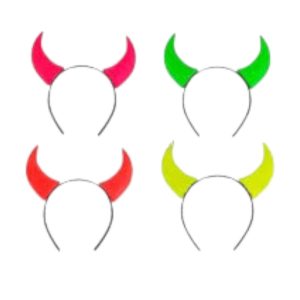 Vincha diablito colores x4