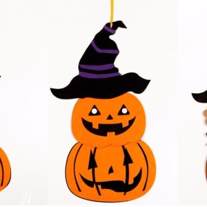 Cartel  Halloween personajes vertical