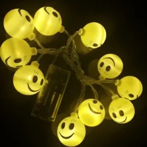 Tira led caritas emojis (con pilas) x1