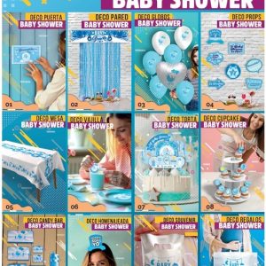 Deco kit baby shower celeste x1