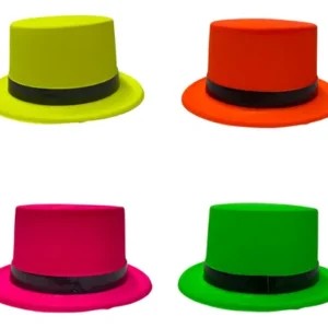Galera plástica fluo (tira negra) x6