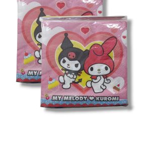 Servilleta Estampada Kuromi y Melody x20uni
