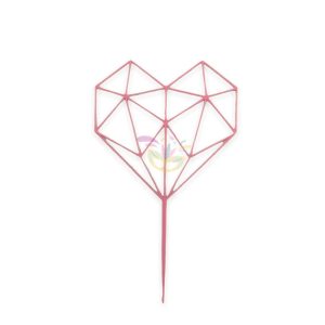 Topper de torta Corazon Diamante x 1 - Imagen 4