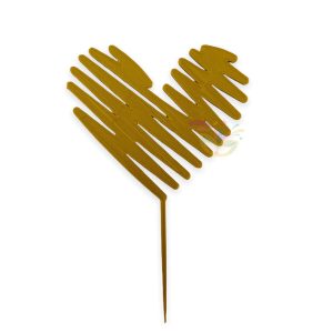 Topper de torta Corazon Garabato x 1 - Imagen 4