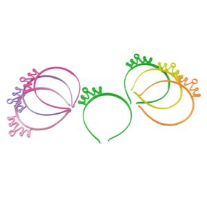 Vincha Plastica Fluo Coronitas x1