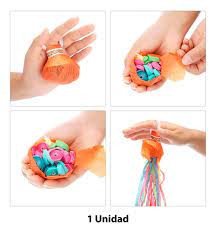 Anillo Confeti/Serpentina x5
