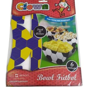 Bowl en Forma de Pelota Boca Juniors X6