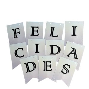 Banderín FELICIDADES degrade