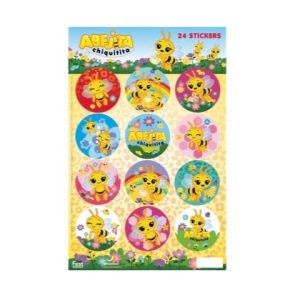Sticker abejita 2 planchas x 12uni