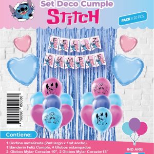 Set decoración completo- stitch x1