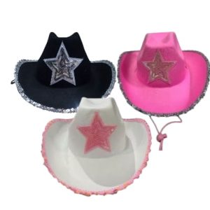 Sombrero Vaquero Estrella con Lentejuelas x1 - Imagen 2
