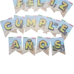 Banderin feliz cumple brainrot italiano x1