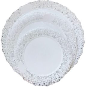 Plato Blonda Redondo 36 cm x1